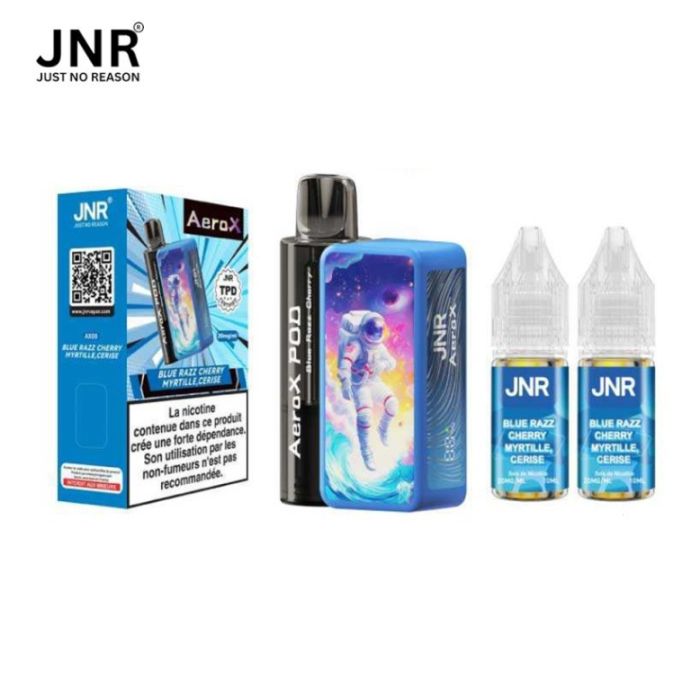 Puff JNR Aerox 32K Blue Razz Cherry - cigarette électronique rechargeable