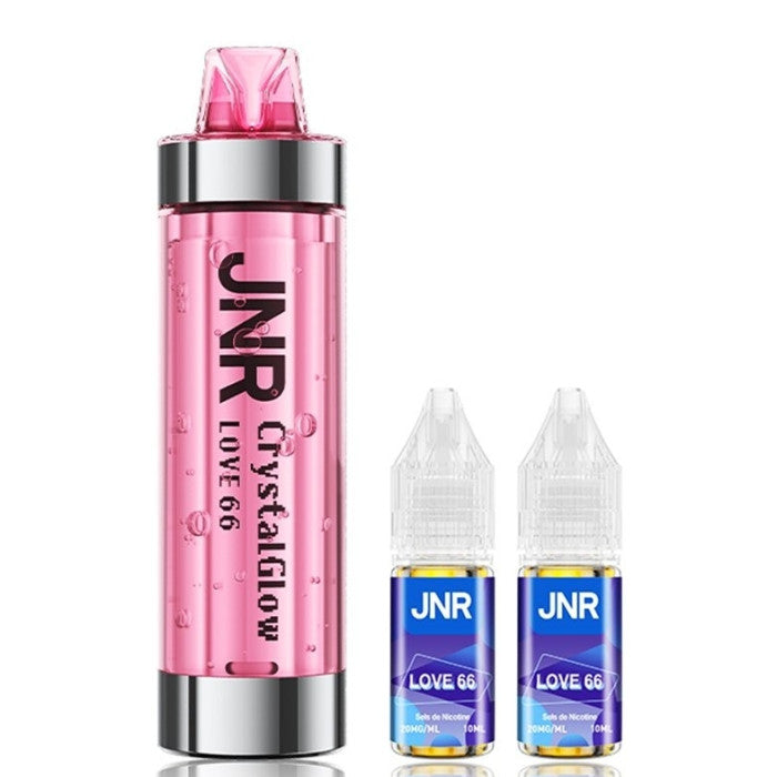 Puff JNR Crystal Glow 33K Love66 (Agrumes Fruit de la passion) - cigarette électronique rechargeable