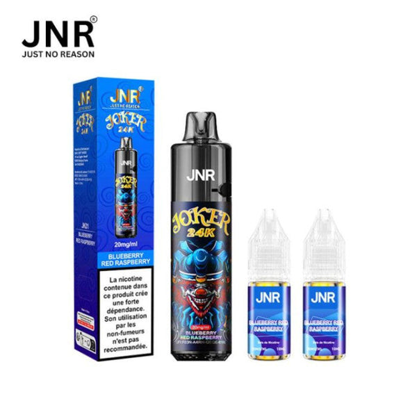 Puff JNR Rechargeable Blueberry Red Raspberry 24k Joker - cigarette électronique rechargeable