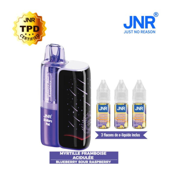 Puff JNR Stellarc 50k Blueberry Sour Raspberry - cigarette électronique rechargeable