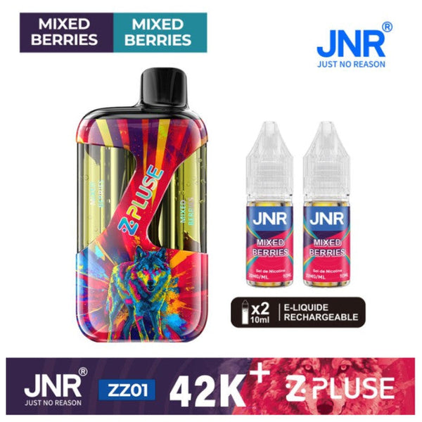 Puff JNR Z Pluse 42K+ Mixed Berries - cigarette électronique rechargeable