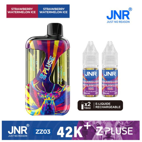 Puff JNR Z Pluse 42K+ Strawberry Watermelon Ice - cigarette électronique rechargeable