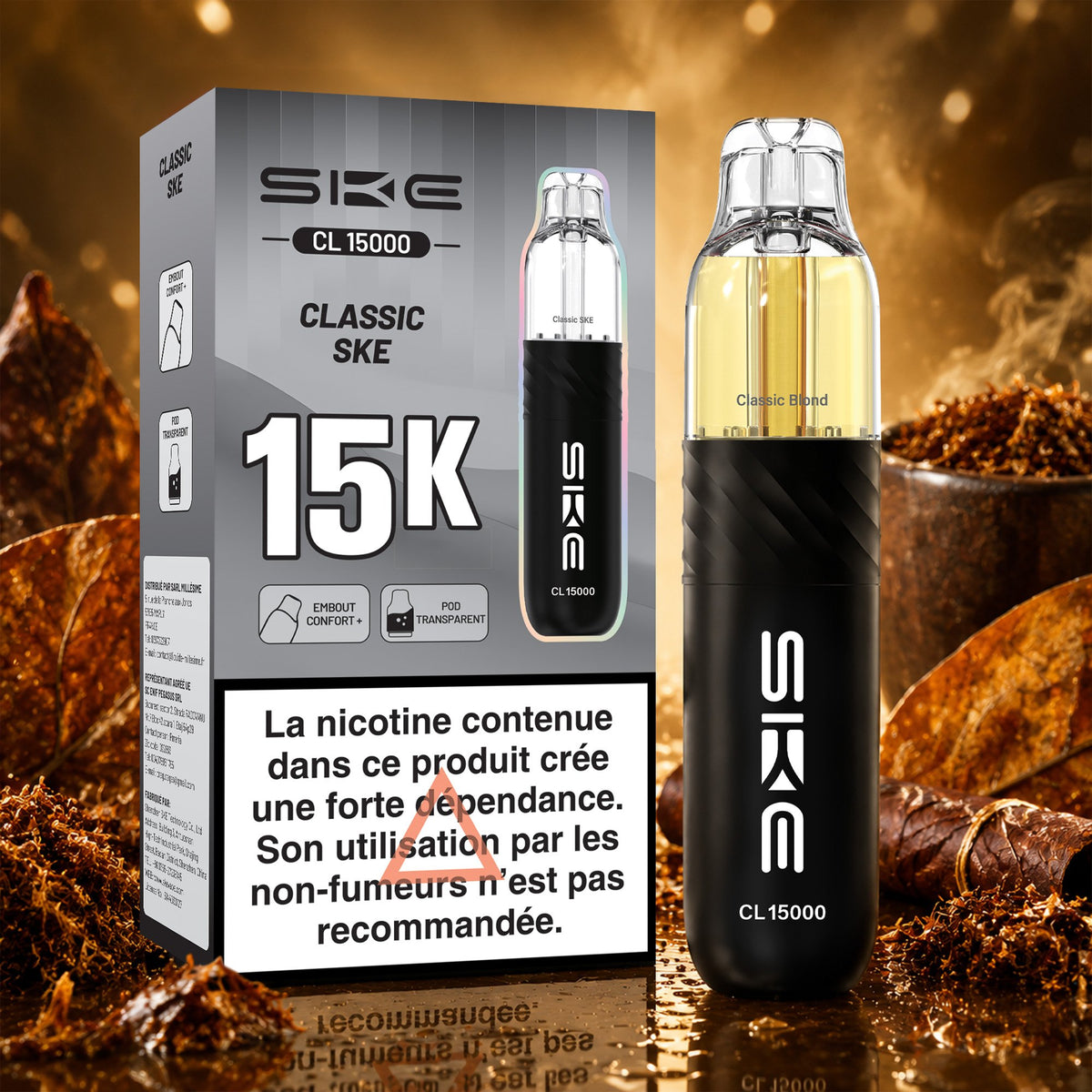 Puff SKE CL15000 15K - Classic - 10 mg