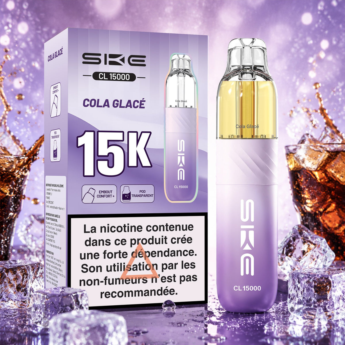 Puff SKE CL15000 15K - Cola Glacé - 20 mg