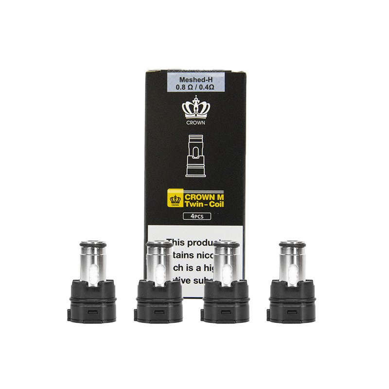 Résistances Crown M 0.4/0.8Ω Twin & 0.6Ω Mesh (X4) - Uwell - Twin-coil 0.4/0.8 ohm