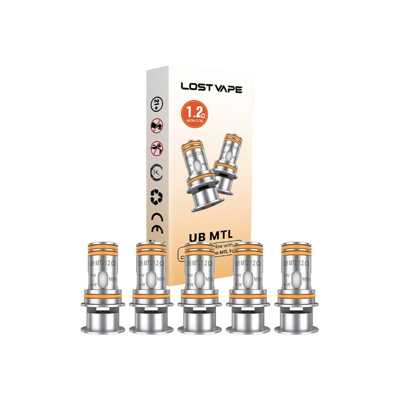 Résistances UB MTL 0.8 / 1.2 ohm (X5) Lost Vape - 1.2 ohm