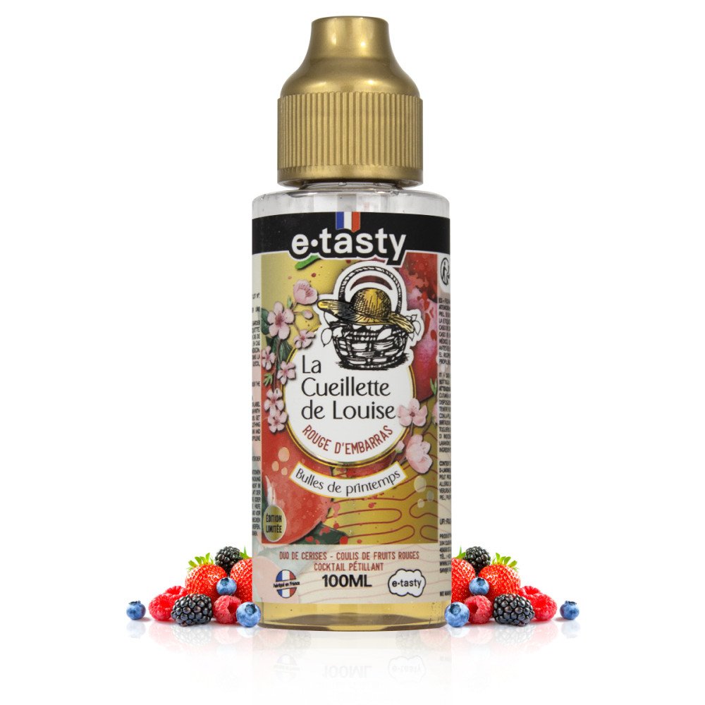 Rouge d'Embarras Bulle de Printemps Edition Limitée 100ml La Cueillette de Louise - E-Tasty - e-liquide E-Tasty
