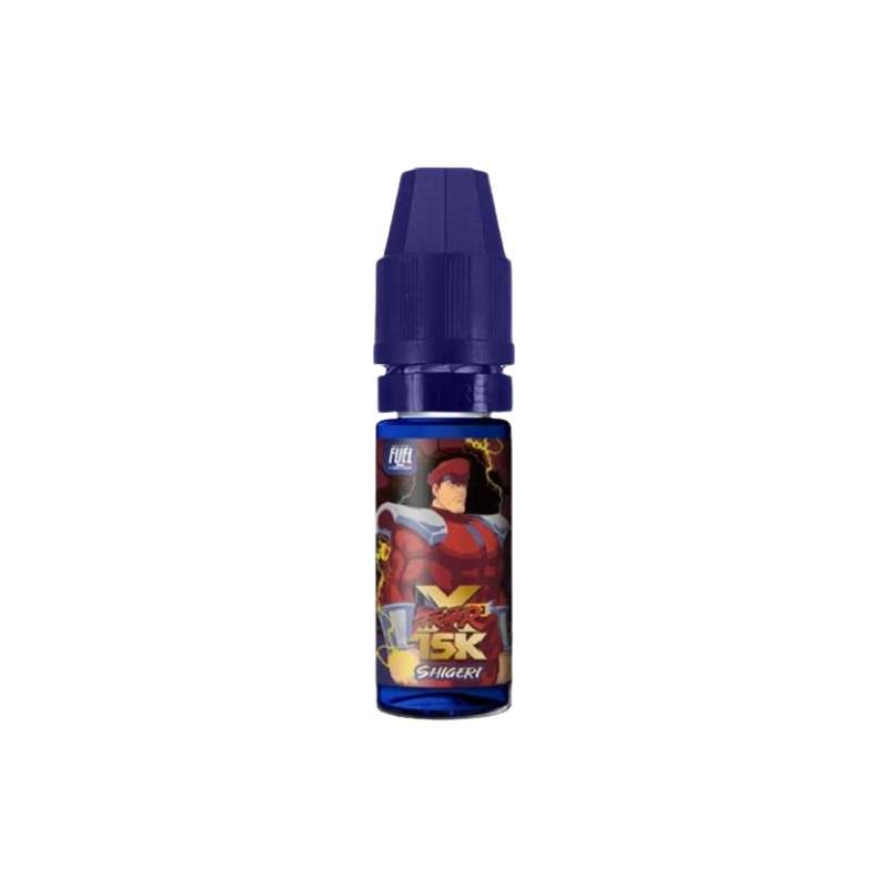 E-liquide Shigeri Sel de Nicotine 10ml XFighter 15K Fighter Fuel - saveurs grenade, fraise sauvage, kiwi, fraîcheur