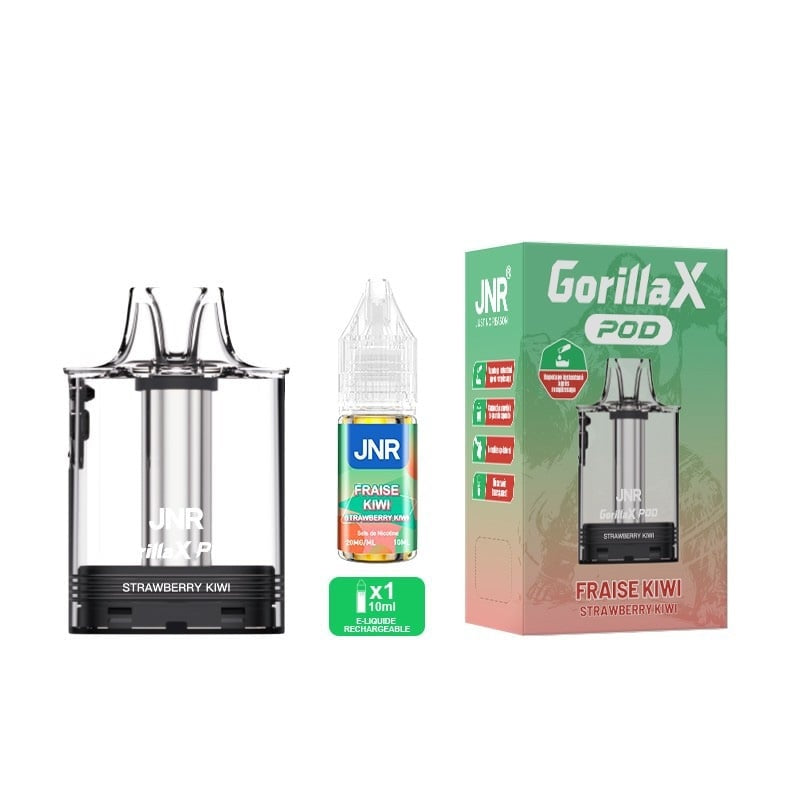 Cartouche Gorilla X 2ml + e-liquide 10ml JNR - Strawberry Kiwi