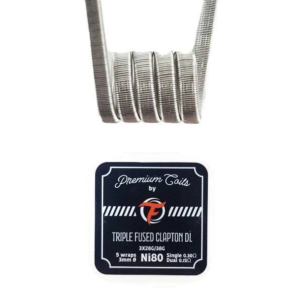 Résistance Triple Fused Clapton DL Ni80 0.30Ω New Version (10pcs) - Fumytech