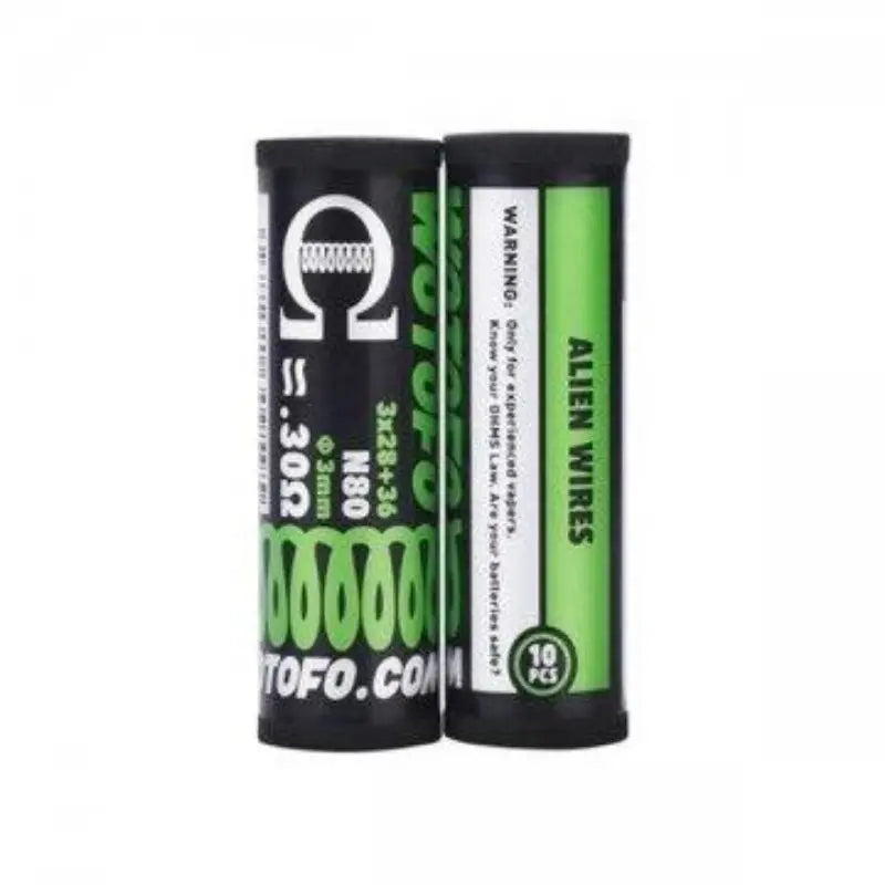 Ni80 Alien Prebuilt Coil 3*28+36G 0.30 ohm (10pcs) - Wotofo - Alliancetech.fr