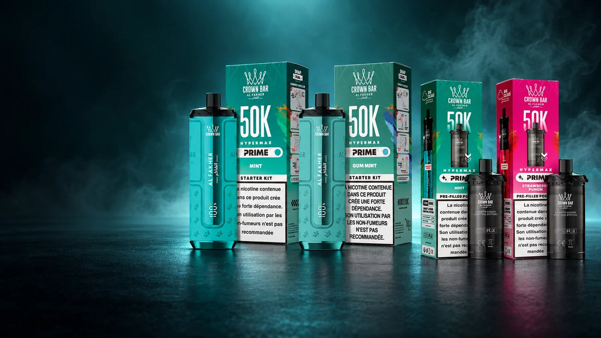 Puffs et cartouches Al Fakher Crown Bar HyperMax Prime 50K