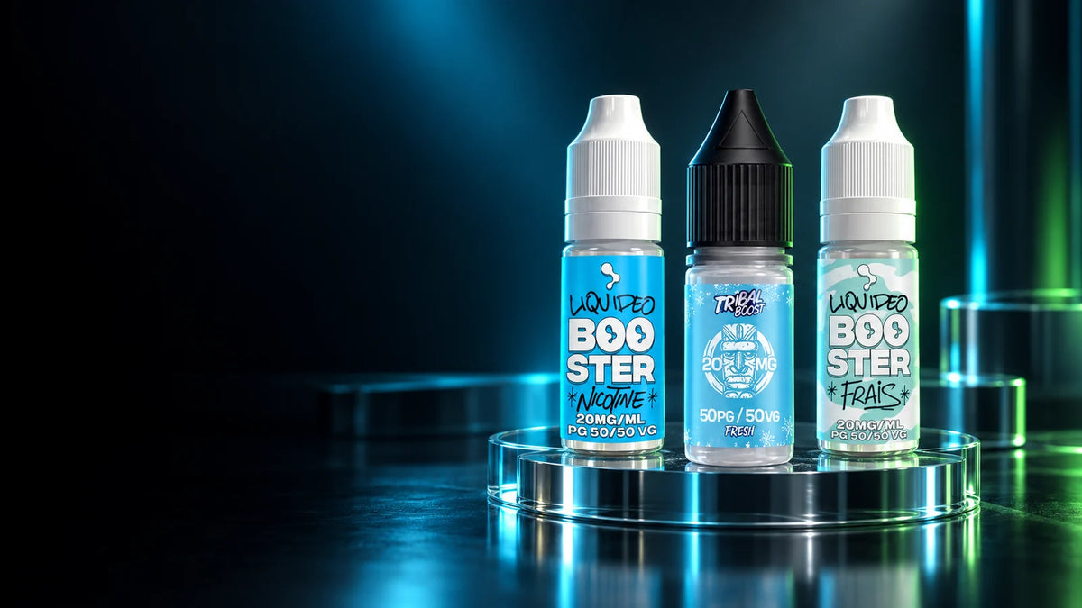 Boosters nicotine 20 mg Liquideo et Tribal Force en 10 ml