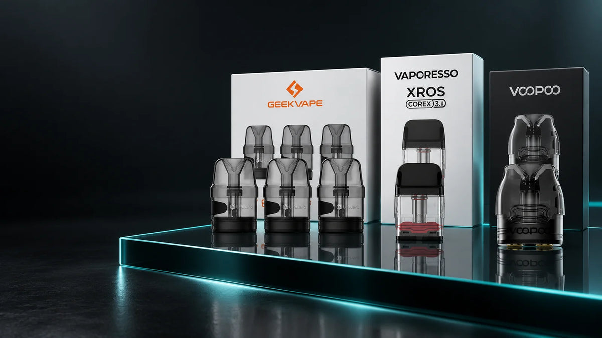 Cartouches pods Geekvape Wenax H1, Vaporesso XROS Corex 3.0 et Voopoo Vmate V3