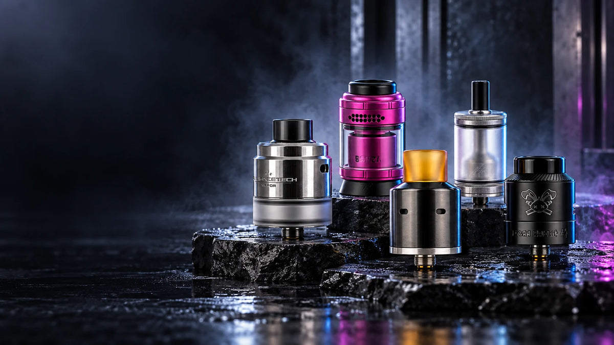 Atomiseurs reconstructibles RTA, RDA et RDTA pour cigarette électronique