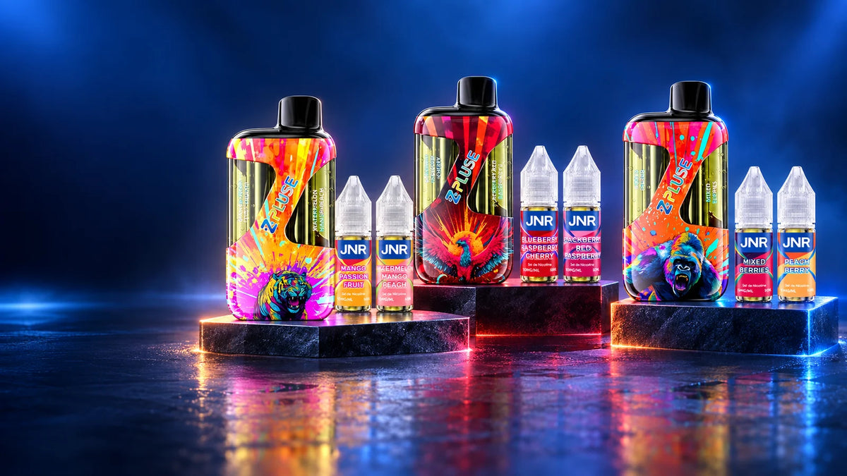 Puffs rechargeables JNR ZPluse 42K avec e-liquides rechargeables