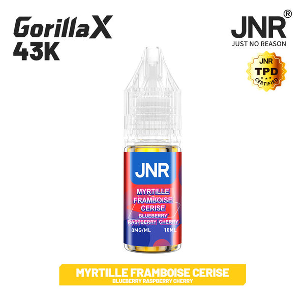 Blueberry Raspberry Cherry 10ml 0mg - JNR - e-liquide JNR