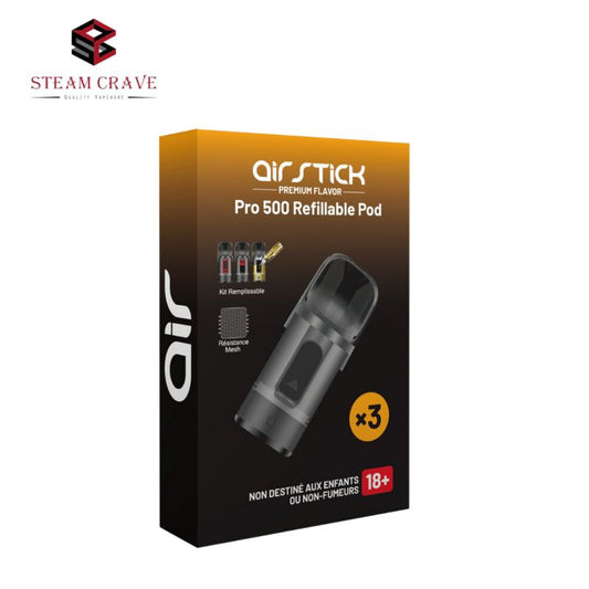 Cartouches Airstick Pro 500 2ml (3pcs) - Steam Crave - Alliancetech.fr