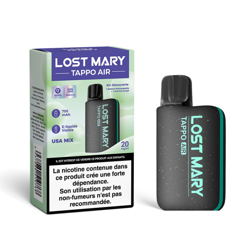 KIT DÉCOUVERTE TAPPO AIR 20MG LOST MARY - Alliancetech.fr