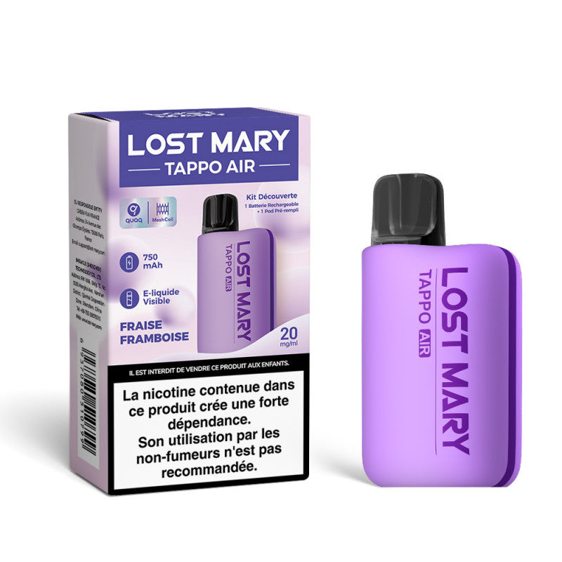 KIT DÉCOUVERTE TAPPO AIR 20MG LOST MARY - Alliancetech.fr