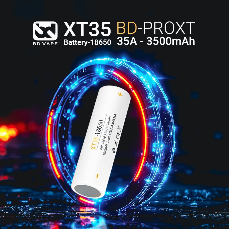 Accu BD-PRO XT35 18650 3500mAh 35A - BD Vape - vue 2