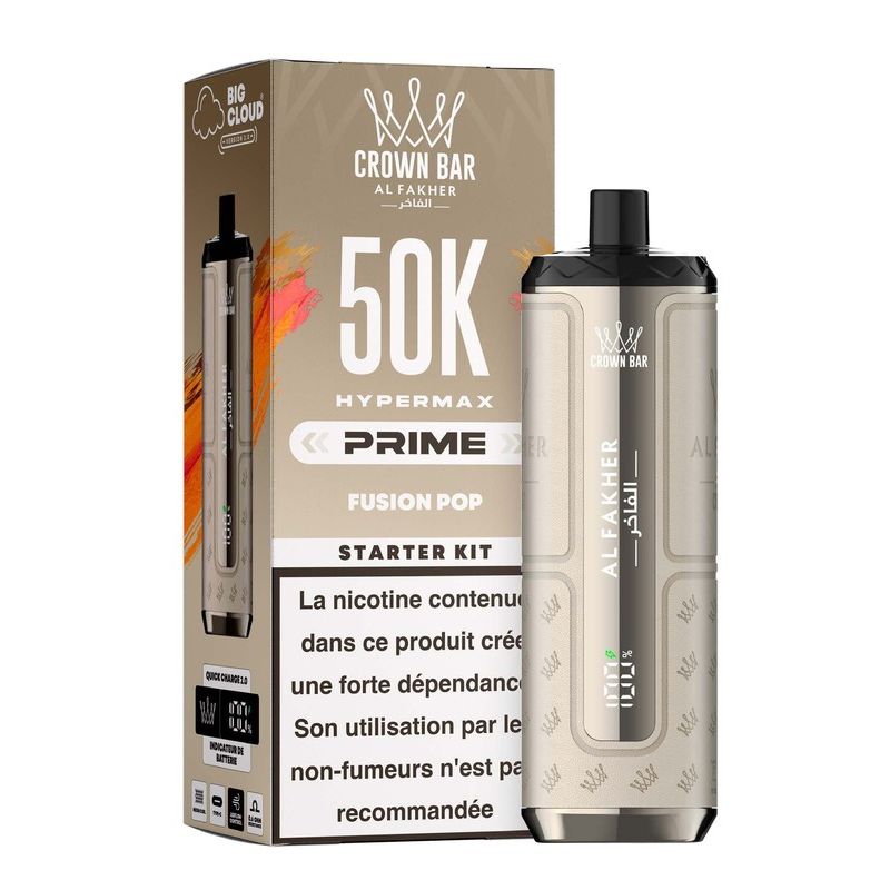 Puff Al Fakher Crown Bar Hypermax Prime 50K Fusion Pop