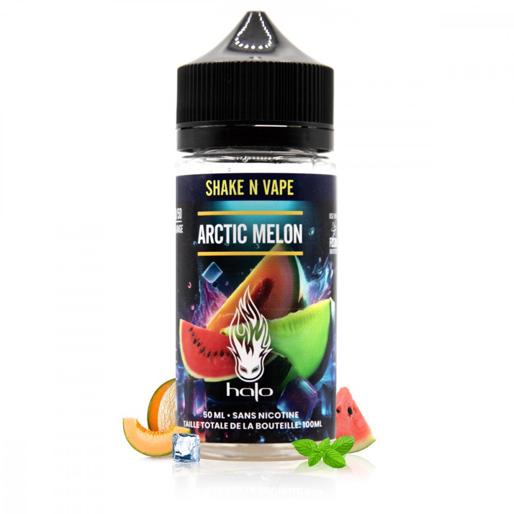 E-liquide Arctic Melon 50ml - Halo - saveurs Pastèque, Melon, Cantaloup