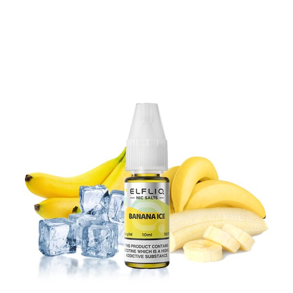E-liquide Elfliq by Elfbar Banana Ice - Nic Salt 10ml - Sel de nicotine 10mg et 20mg