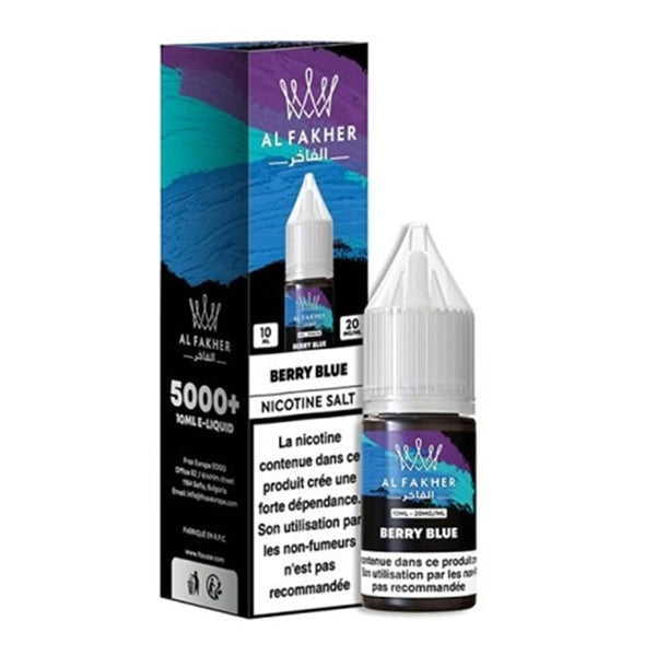 E-liquide Berry Blue Al Fakher - saveurs myrtille juteuse, sel de nicotine 20mg 10ml