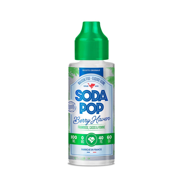E-liquide Berry Haven 100ml Soda Pop The Fuu - saveurs cassis, framboise, pomme