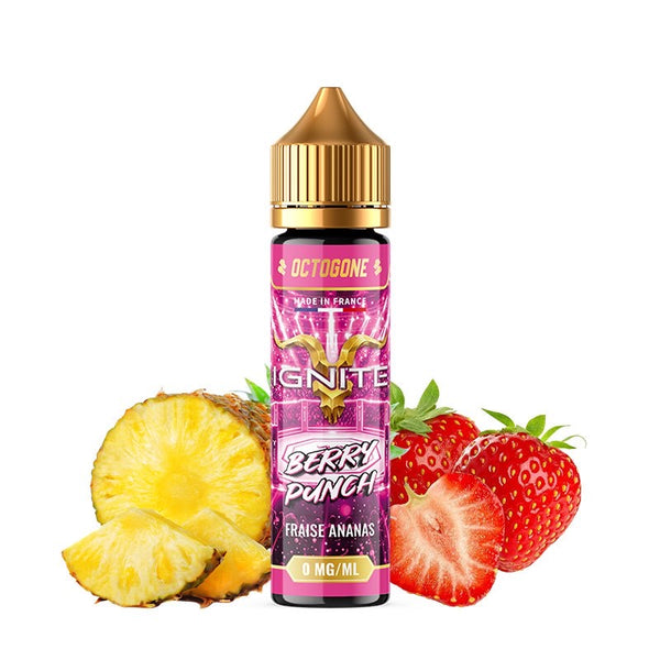E-liquide Berry Punch 50ml Octogone Ignite - saveurs fraise, ananas