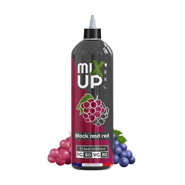 E-Liquide Mixup XXL Black and Red 1 litre 0mg - Sans Nicotine, Base 50/50 | Alliancetech.fr