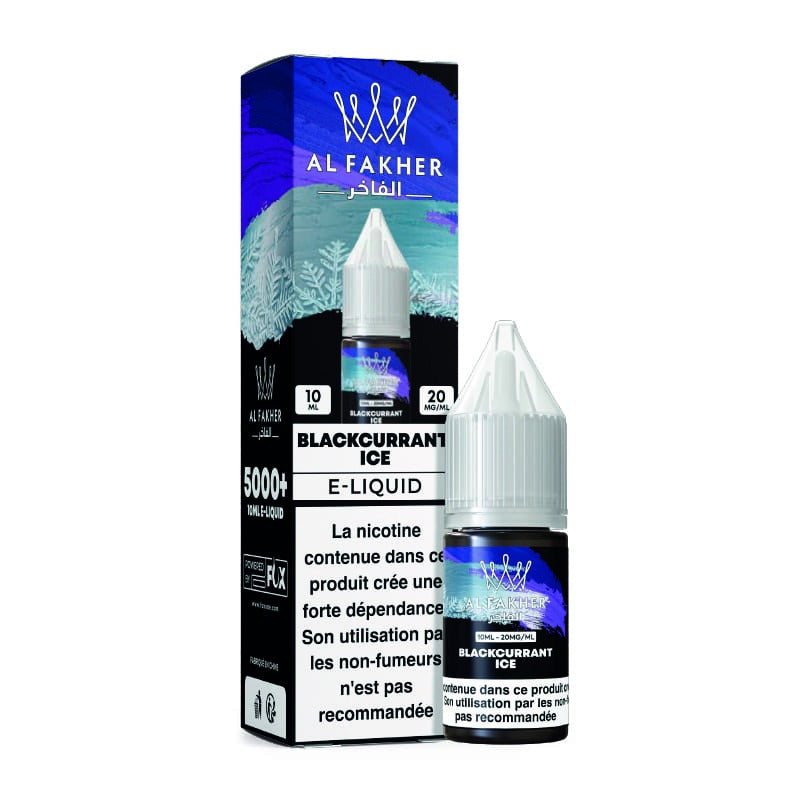 E-liquide Blackcurrant Ice Al Fakher - saveurs cassis glacé, sel de nicotine 20mg 10ml