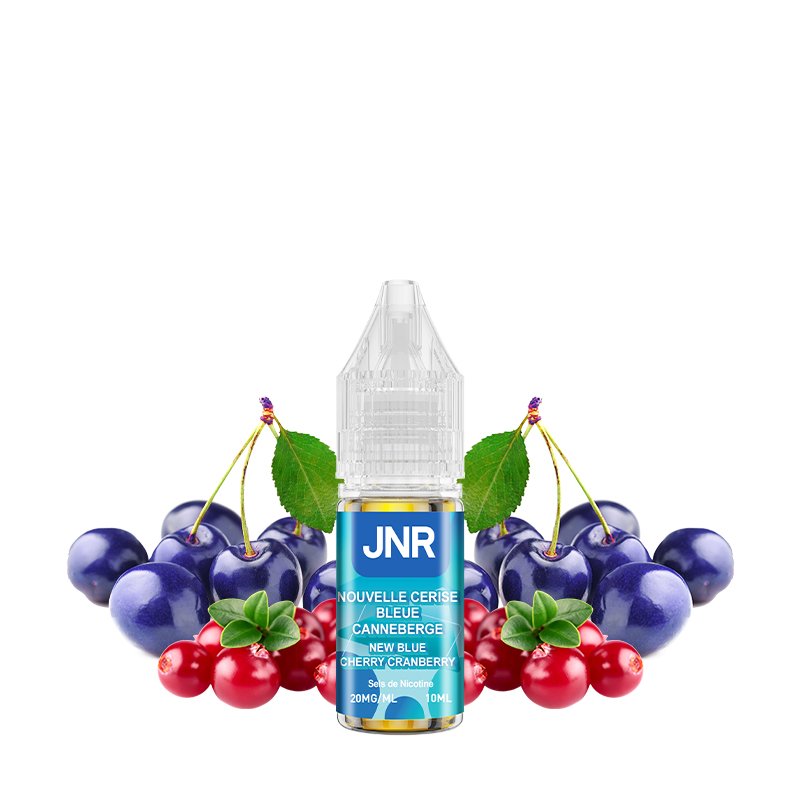 E-liquide Blue Cherry Cranberry JNR, sel de nicotine 20mg, flacon 10ml