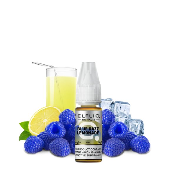 E-liquide Elfliq by Elfbar Blue Razz Lemonade - Nic Salt 10ml - Sel de nicotine 10mg et 20mg