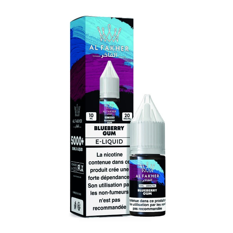 E-liquide Blueberry Gum Al Fakher - saveurs myrtille chewing-gum, sel de nicotine 20mg 10ml