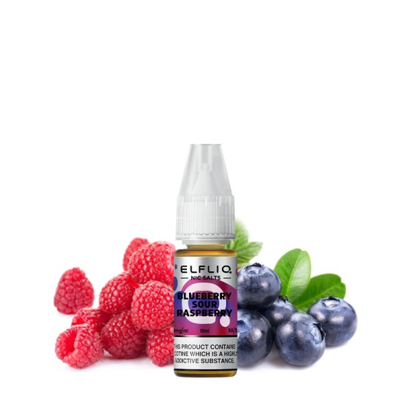 E-liquide Elfliq by Elfbar Blueberry Sour Raspberry - Nic Salt 10ml - Sel de nicotine 10mg et 20mg