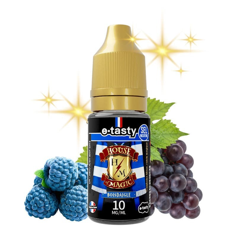 E-liquide Boisdaigle Sel de Nicotine 10ml House of Magic E-Tasty - saveurs framboise bleue et raisin