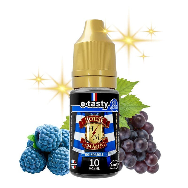 E-liquide Boisdaigle Sel de Nicotine 10ml House of Magic E-Tasty - saveurs framboise bleue et raisin