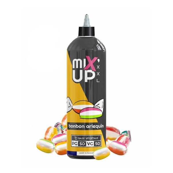 E-Liquide Mixup XXL Bonbon Arlequin 1 litre 0mg - Sans Nicotine, Base 50/50 | Alliancetech.fr