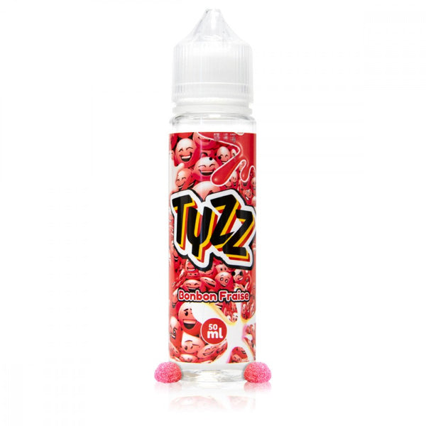 Bonbon Fraise 50ml - Tyzz - E-liquide 50ml 0mg Tyzz