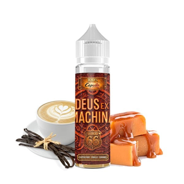 E-liquide Cappuccino Vanille Caramel 0mg 50ml - Deus Ex Machina by Capella x Juice 66