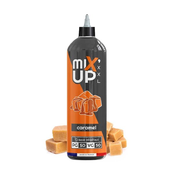 E-Liquide Mixup XXL Caramel 1 litre 0mg - Sans Nicotine, Base 50/50 | Alliancetech.fr
