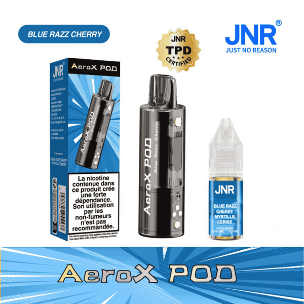 Cartouche AeroX 32K Blue Razz Cherry JNR - cartouche de remplacement avec e-liquide nic salt 20mg