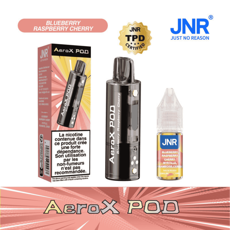 Cartouche AeroX 32K Blueberry Raspberry Cherry JNR - cartouche de remplacement avec e-liquide nic salt 20mg