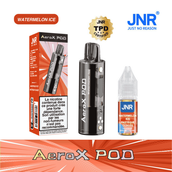 Cartouche AeroX 32K Watermelon Ice JNR - cartouche de remplacement avec e-liquide nic salt 20mg