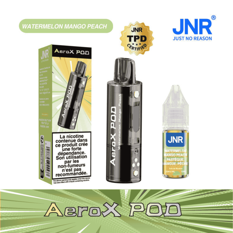 Cartouche AeroX 32K Watermelon Mango Peach JNR - cartouche de remplacement avec e-liquide nic salt 20mg