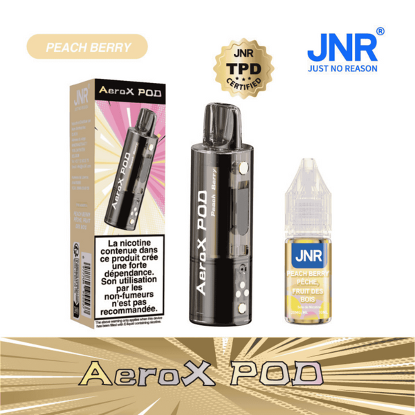 Cartouche AeroX 32K Peach Berry JNR - cartouche de remplacement avec e-liquide nic salt 20mg