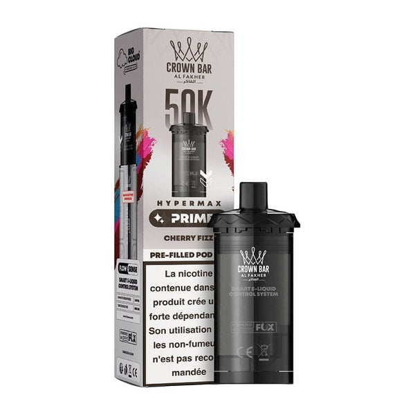 Cartouche Crown Bar HyperMax Prime 50K Lemon Lime Cherry Fizz 10ml - Al Fakher - cartouche Al Fakher
