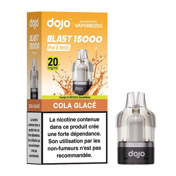 Cartouche Dojo Blast 15K Cola Glacé Vaporesso - recharge préremplie 10ml en sels de nicotine